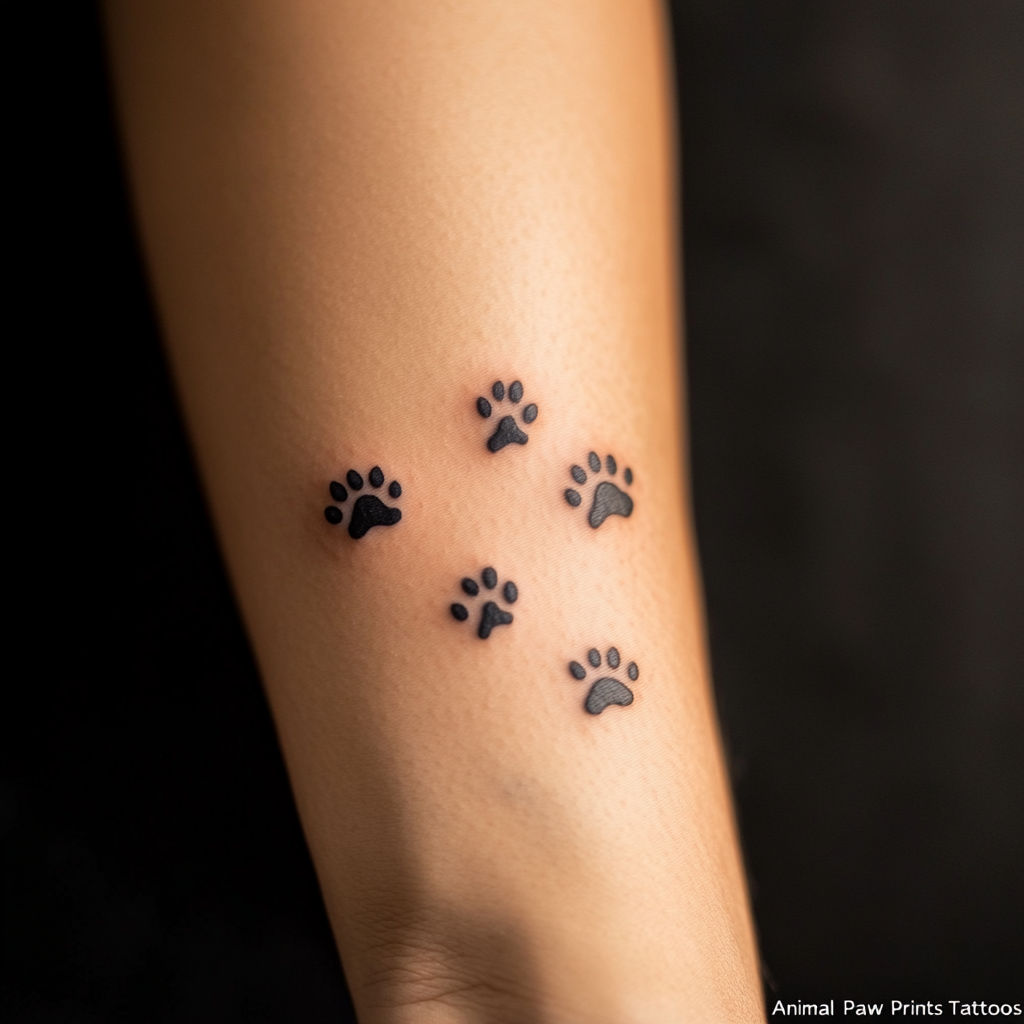 Minimalist Paw Prints