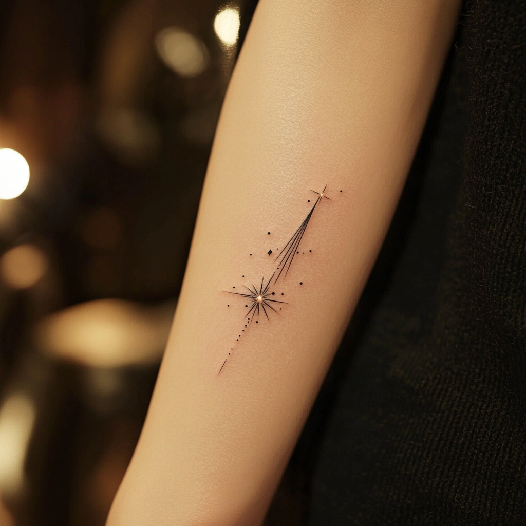 a person's arm with a tattoo