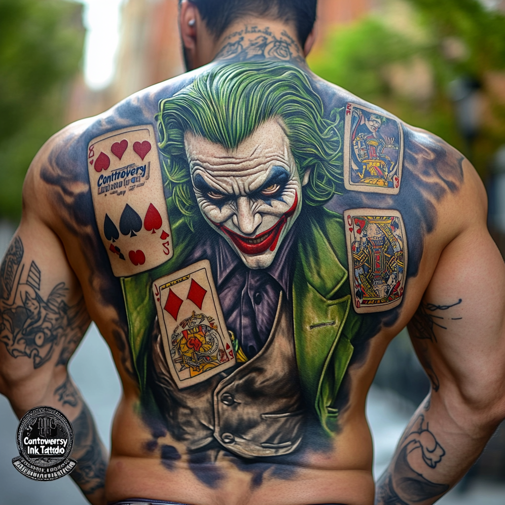 Vibrant Color Joker Tattoos