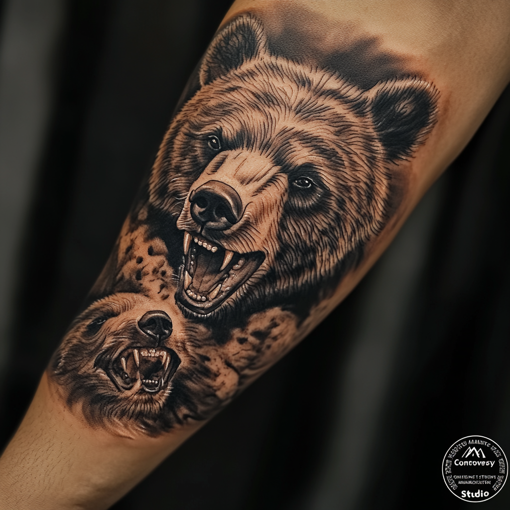 Tattoo Bears on Forearms