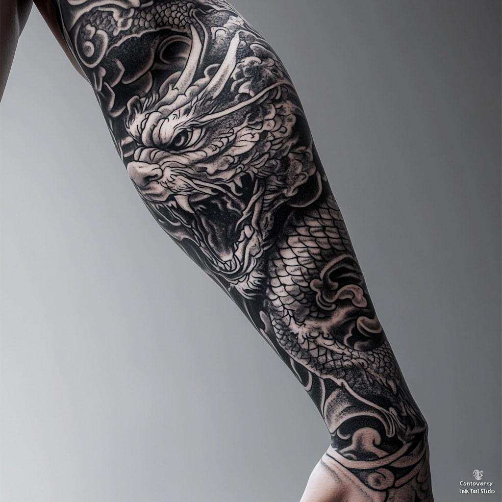 Black and gray sleeves