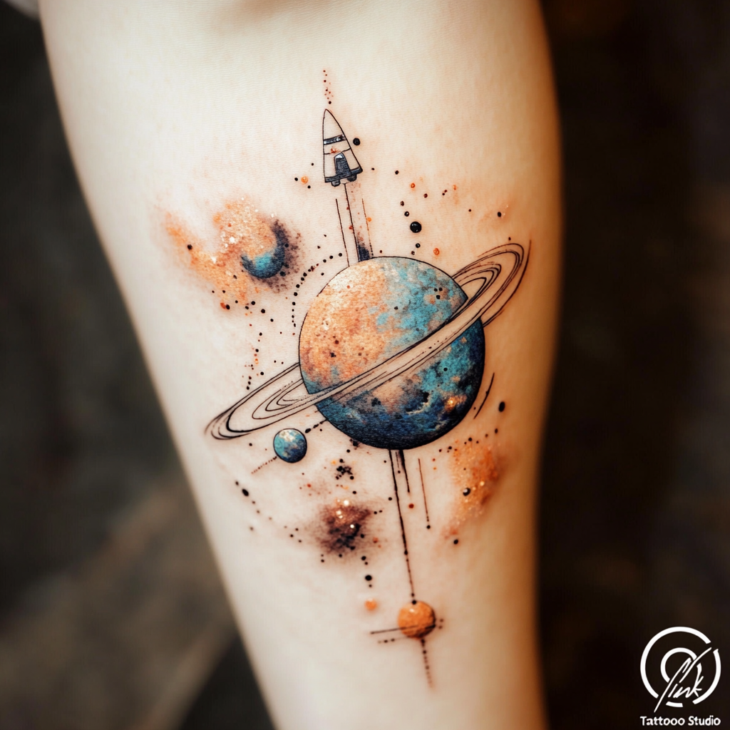 Celestial and Cosmic Tattoos