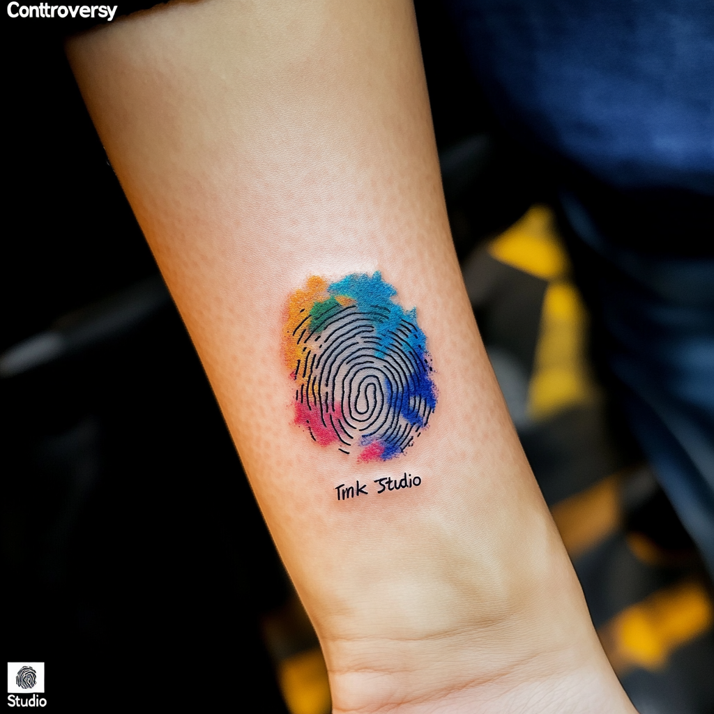 Fingerprint in memory tattoos