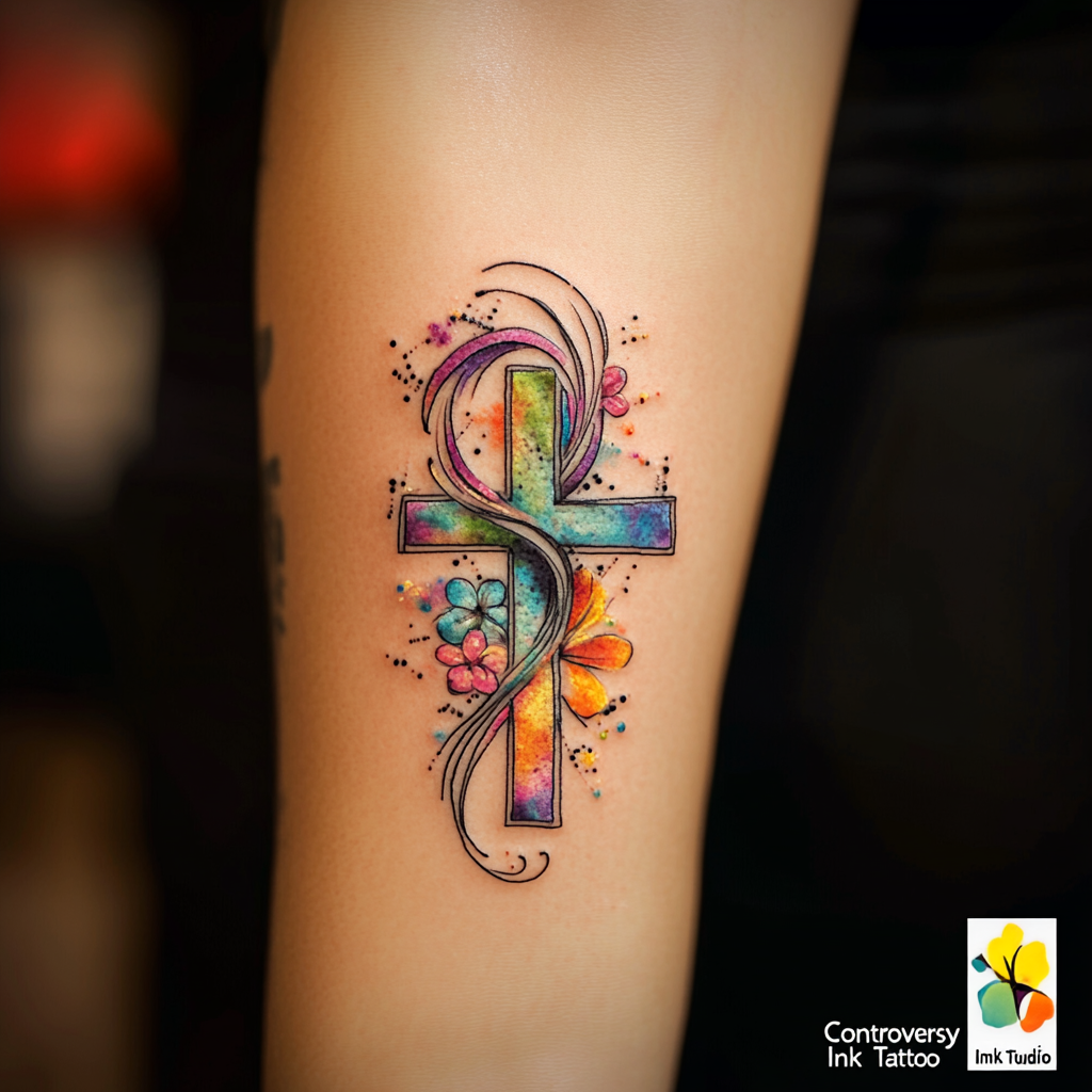 Infinity Cross Tattoos