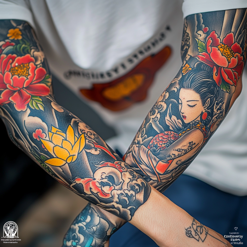 Neo-traditional sleeves