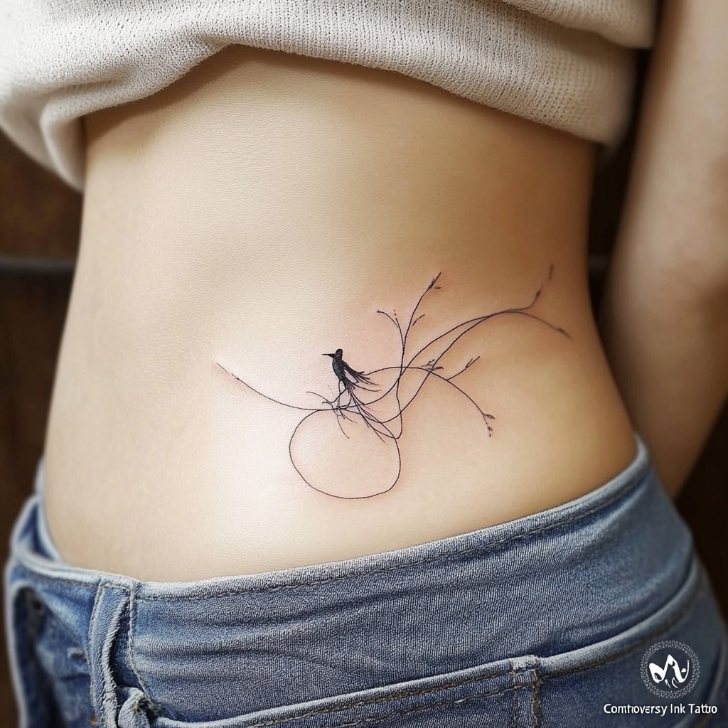 Single line tattoos