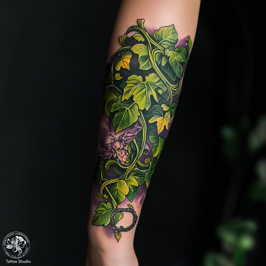 Vine tattoo sleeves