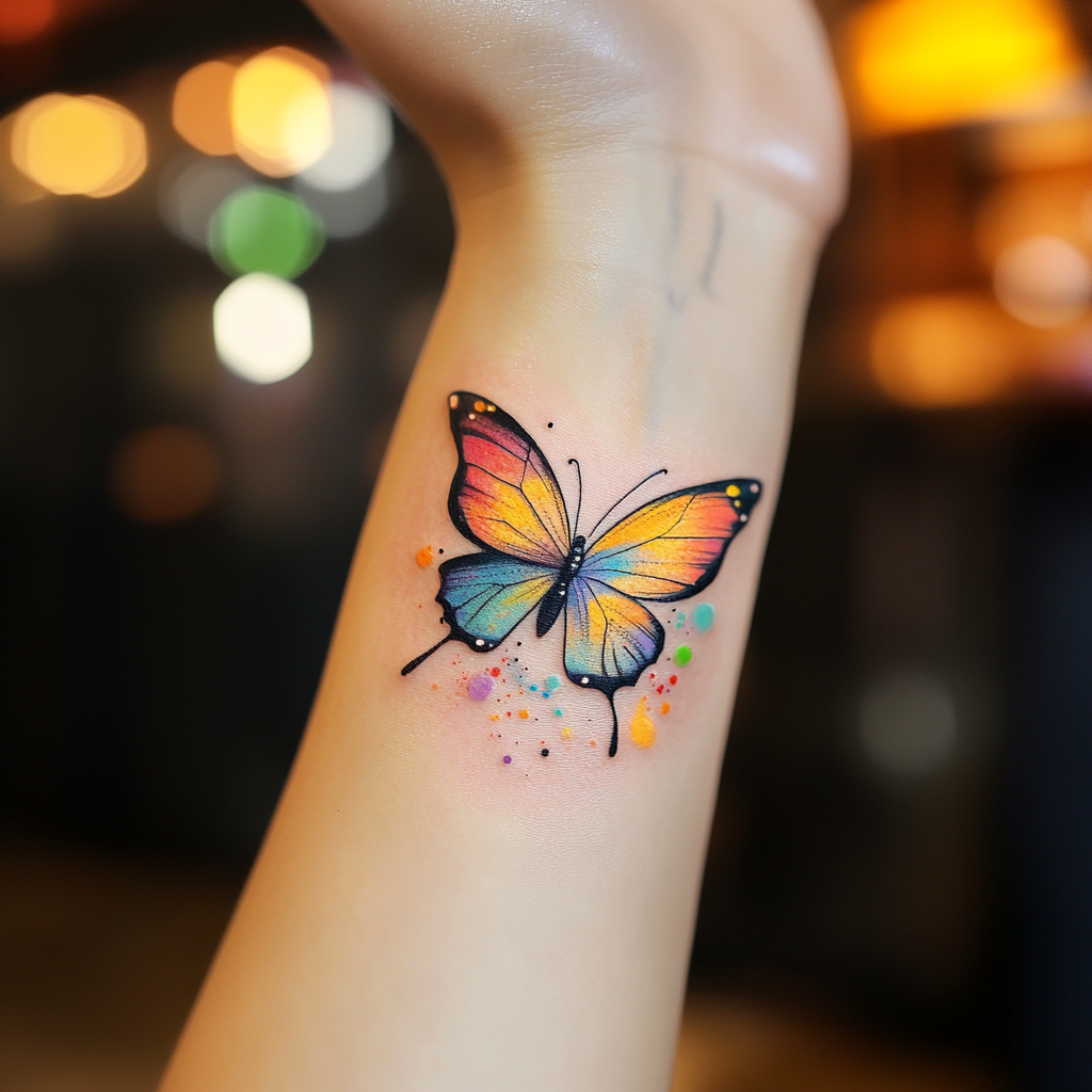 3D Realistic Butterfly Tattoos