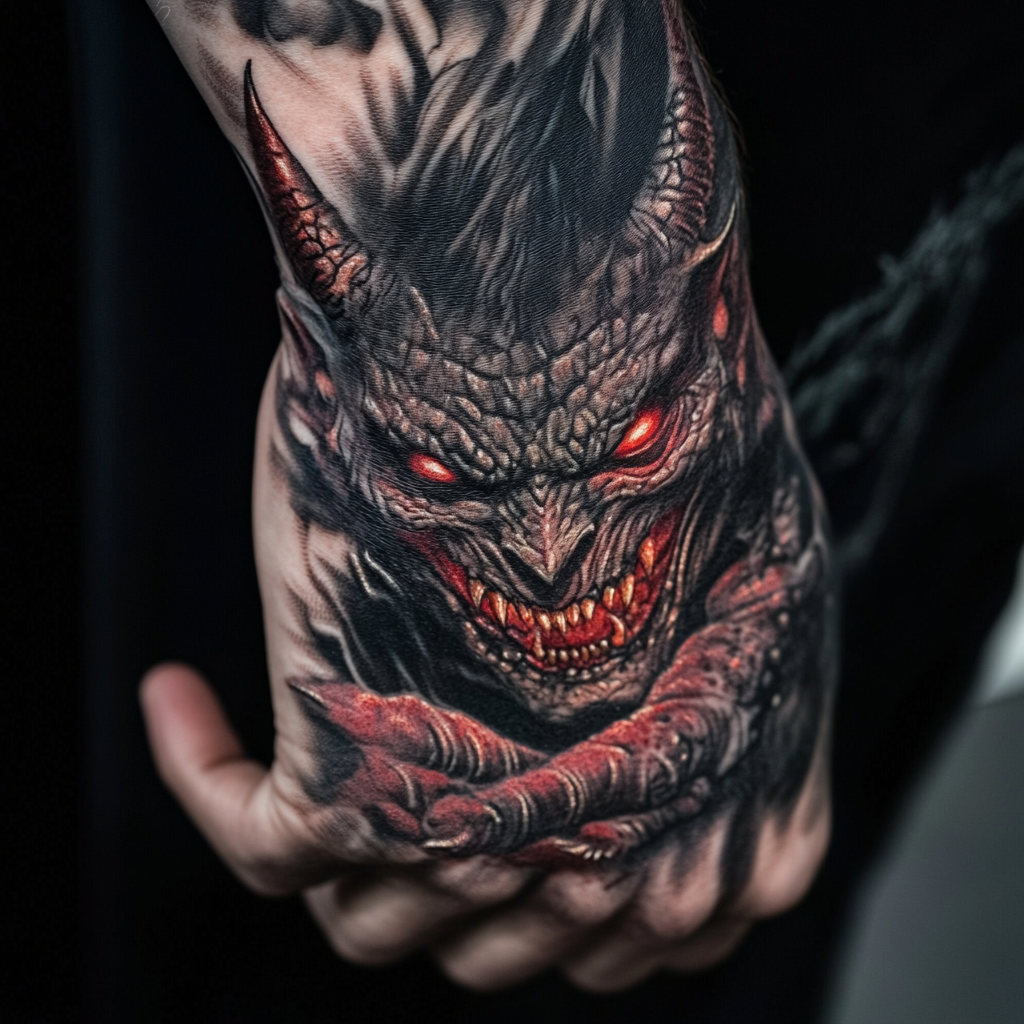 Demon tattoos