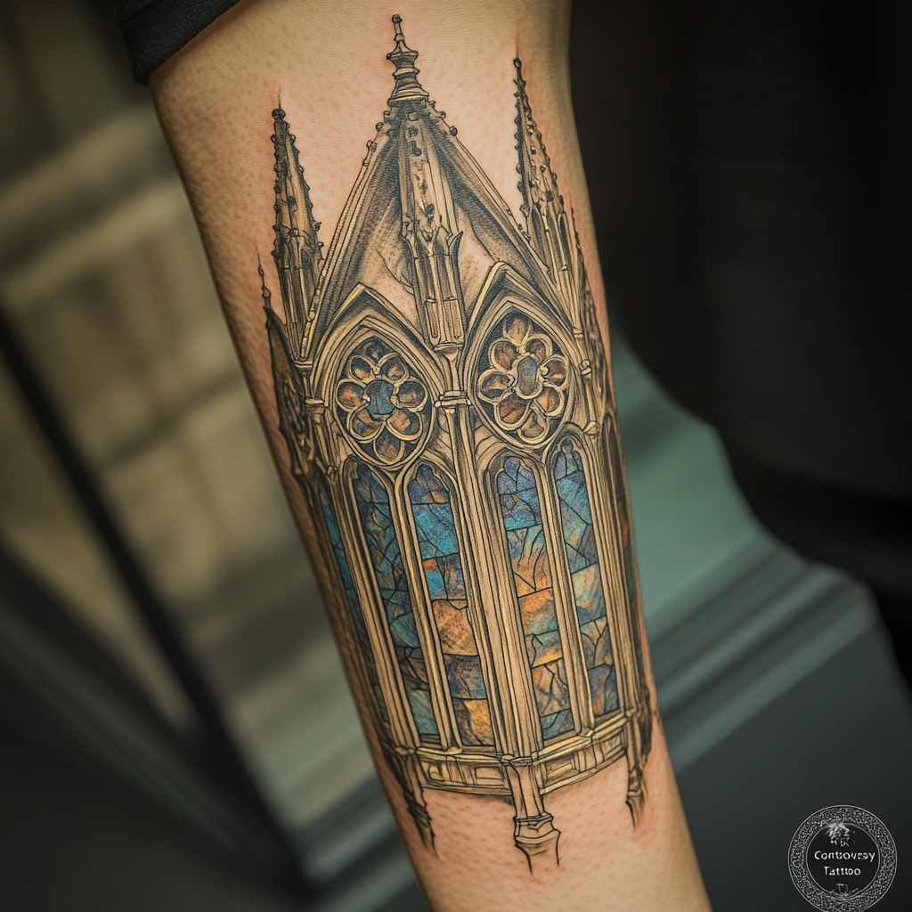 Gothic cathedral tattoos