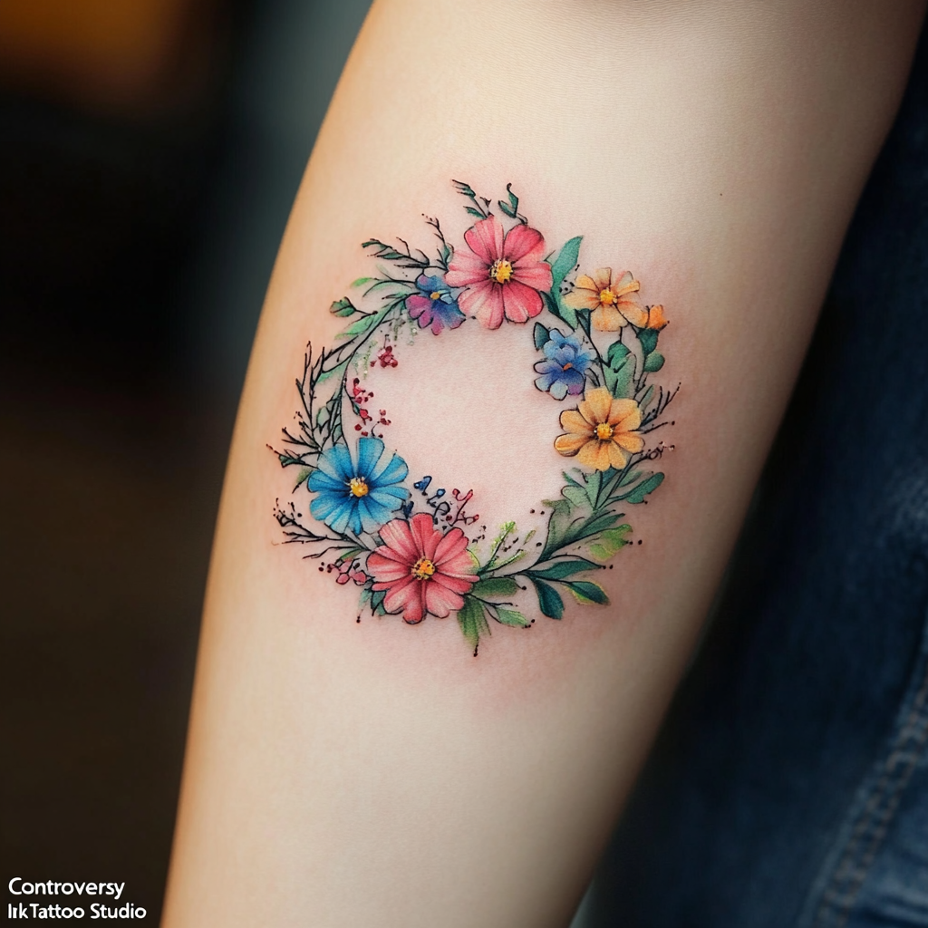 Birth Flower Wreaths and Circles