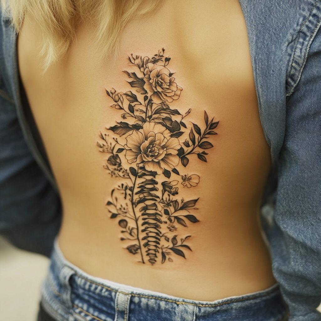 Birth Flower Skeletons