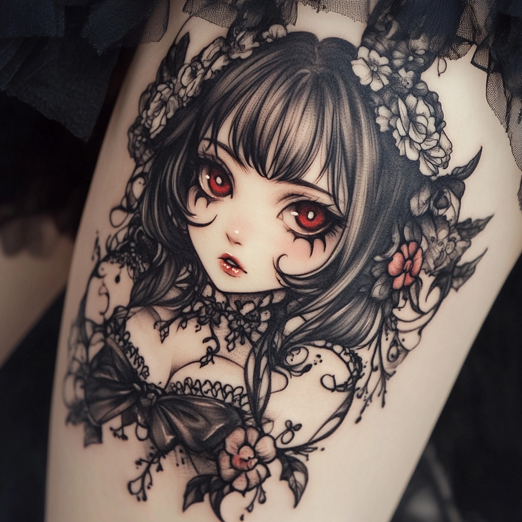 22 Stunning Goth Tattoos That Embrace The Beauty In Darkness 