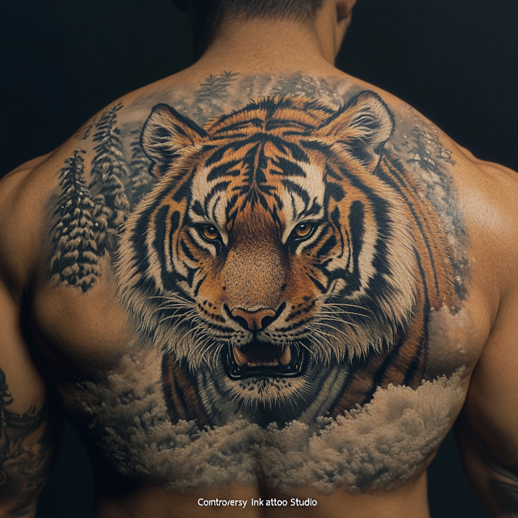 Winter tigers amid snow, symbolizing perseverance through difficult times