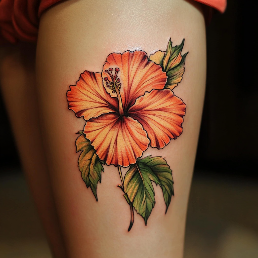 Hibiscus Flower Tattoos
