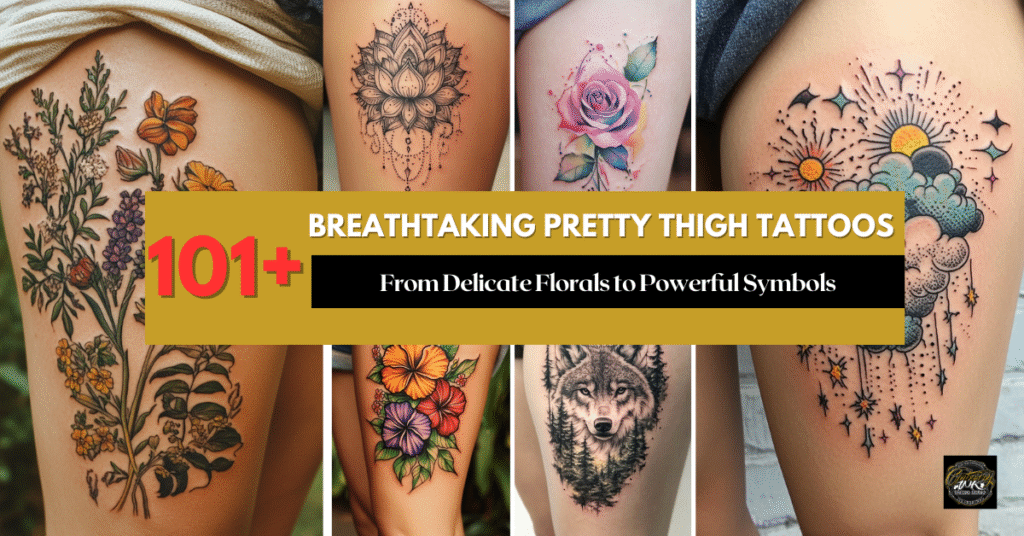 Breathtaking Pretty Thigh Tattoos