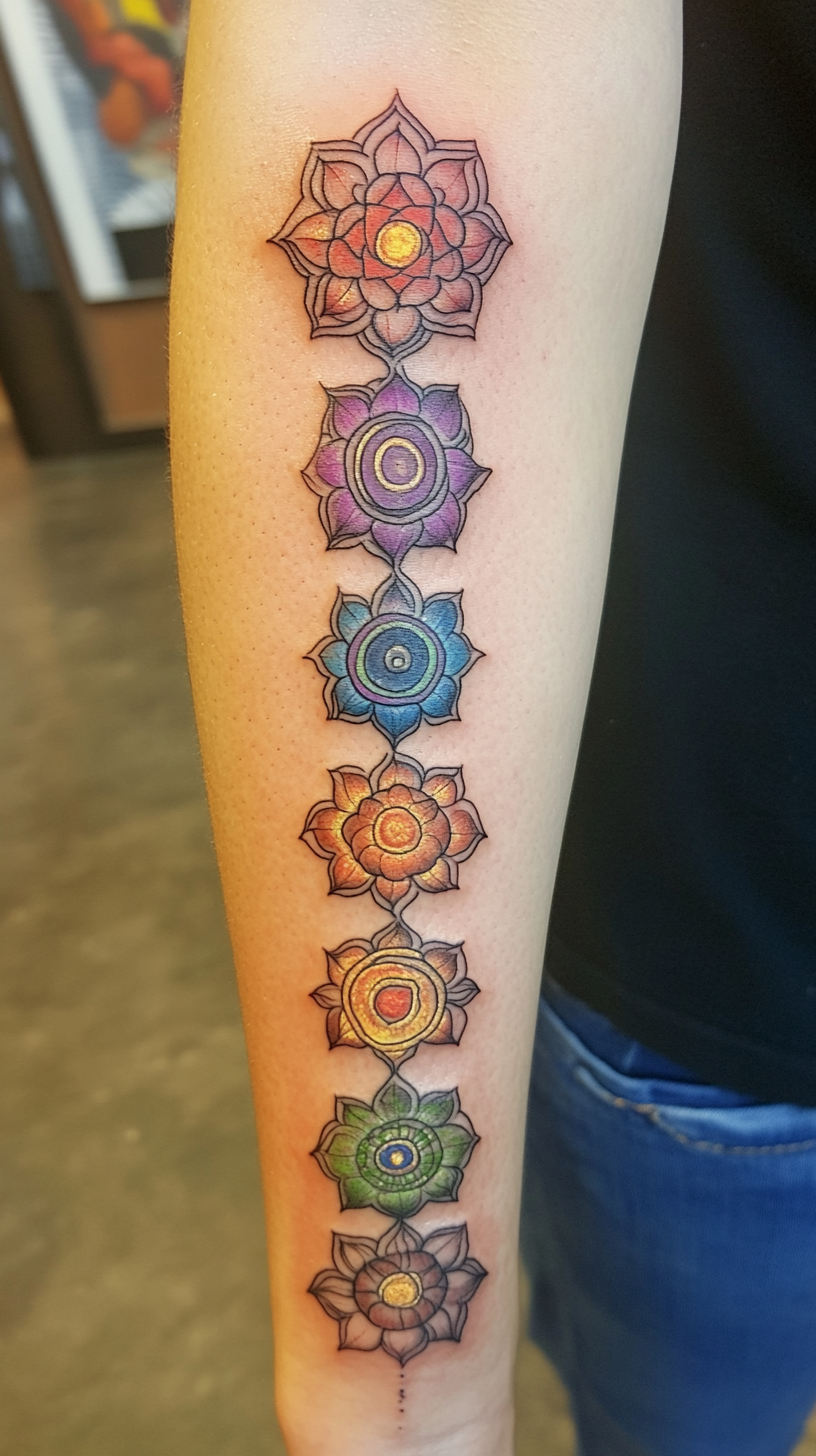 Seven Chakras Tattoo