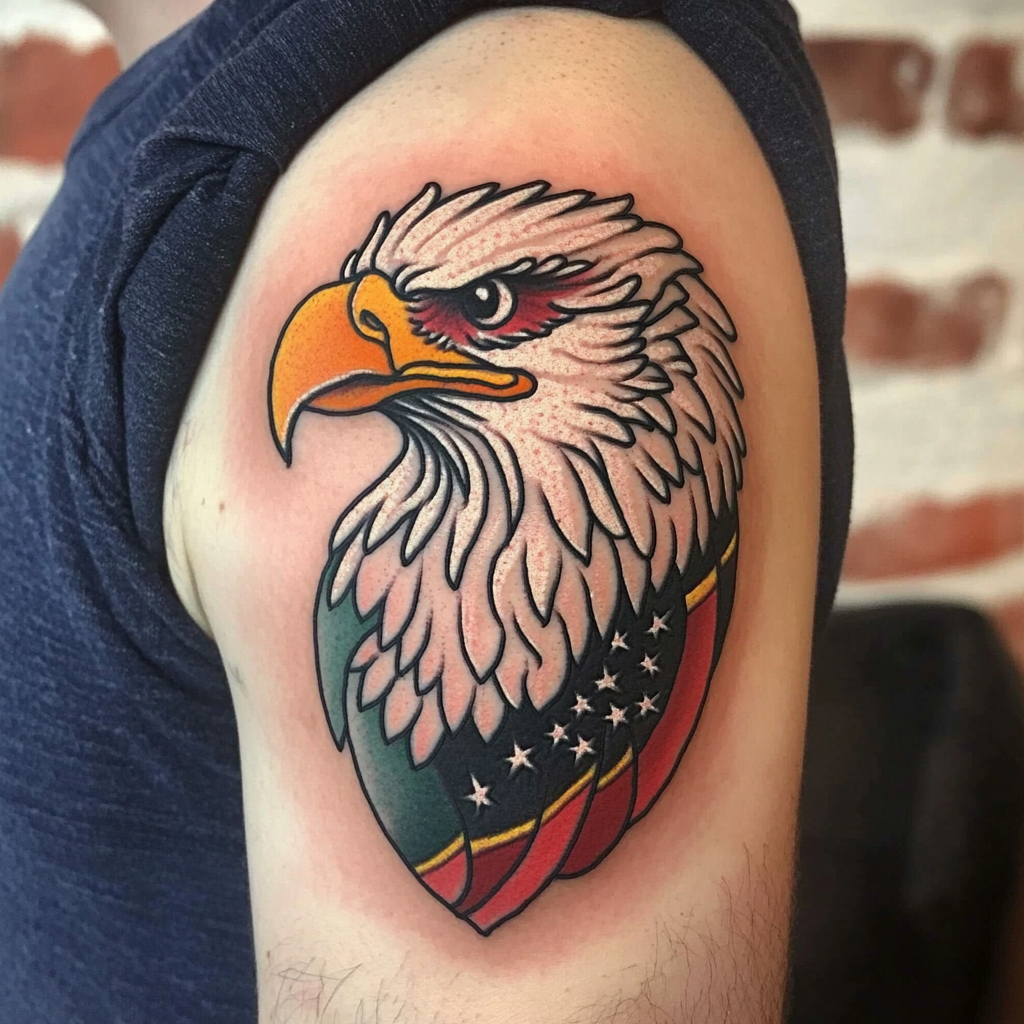Native American eagle tattoos