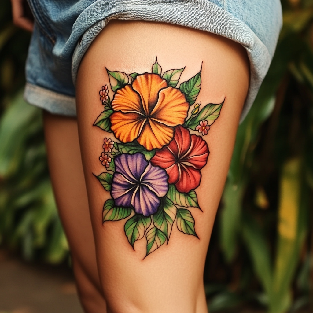 Tropical Hibiscus and Plumeria