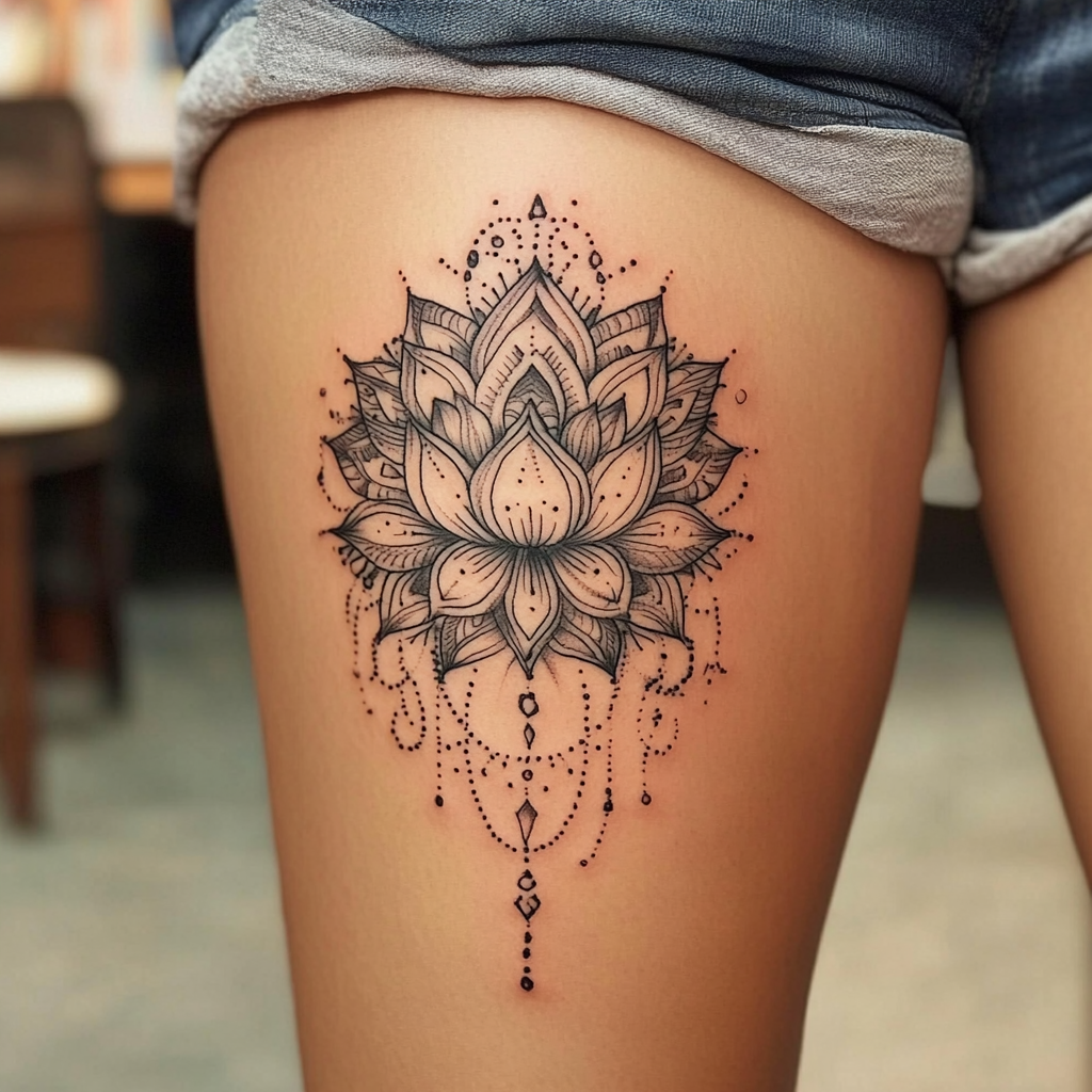 Lotus and Mandala Combination