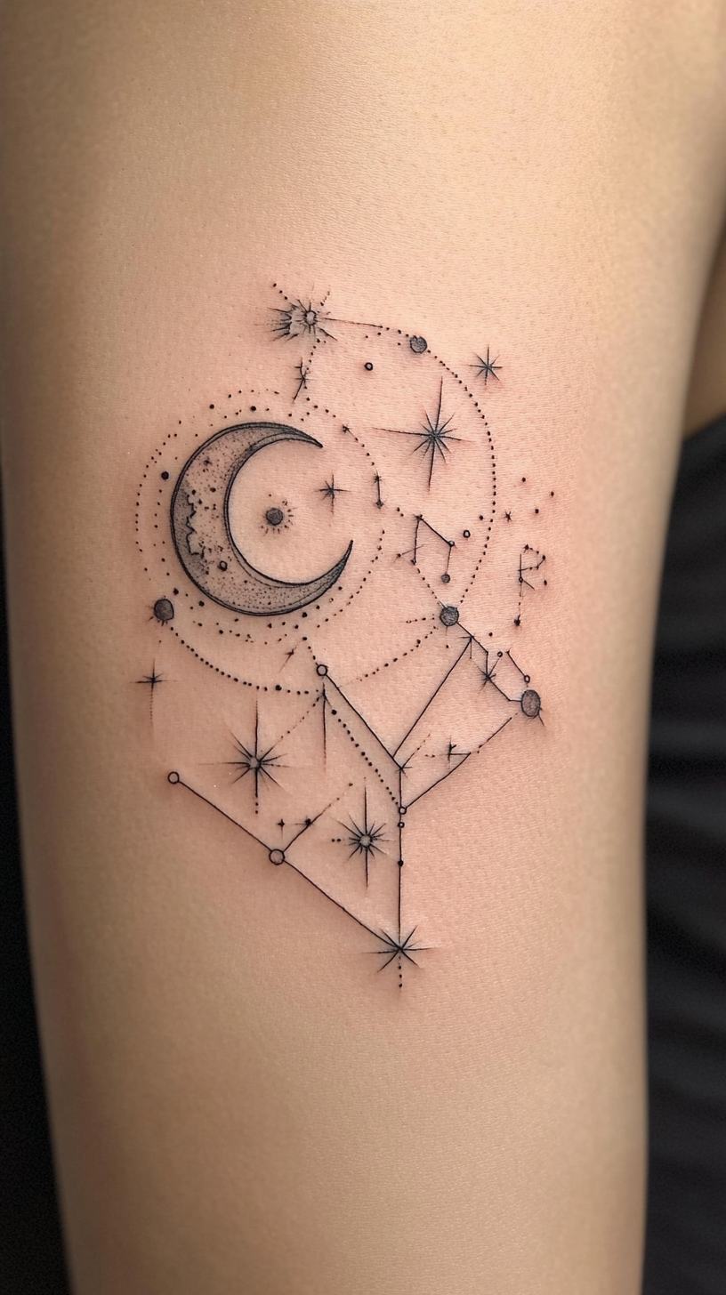 Constellation Patterns with Birthdate Stars