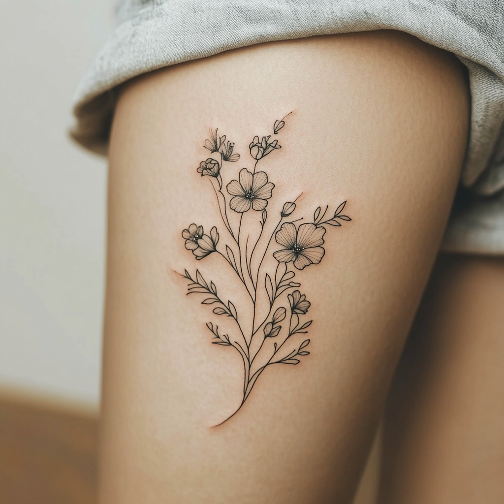 Minimalist Single-Line Florals