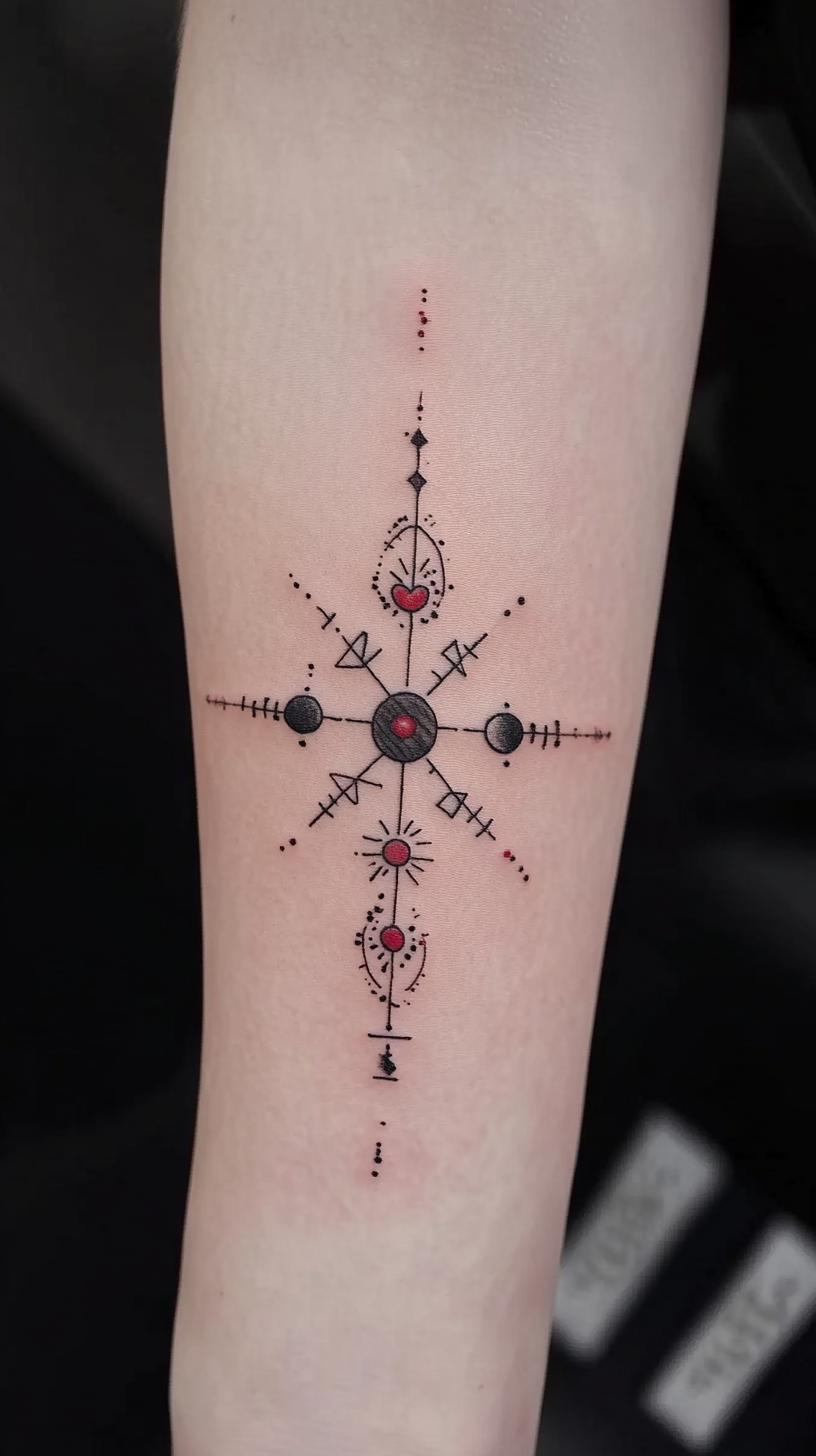 Discrete Morse Code Family Tattoos