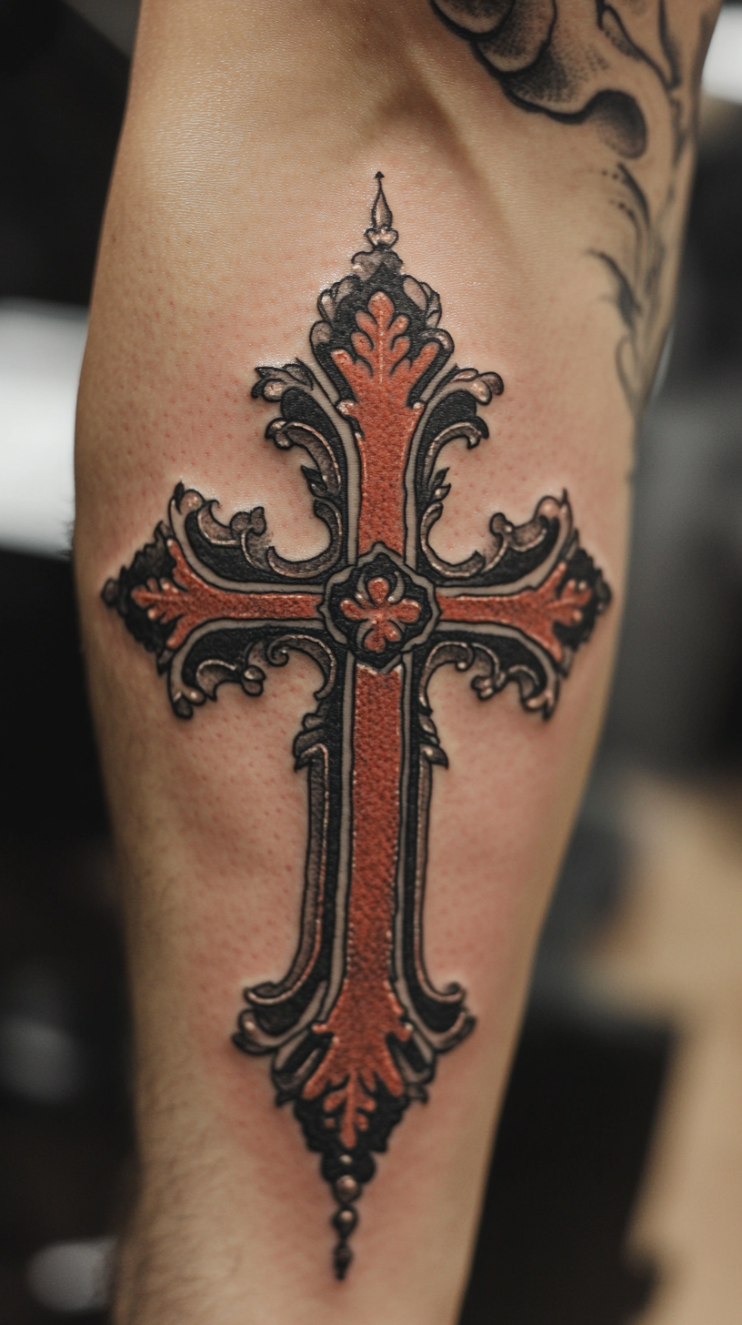 Gothic cross tattoos