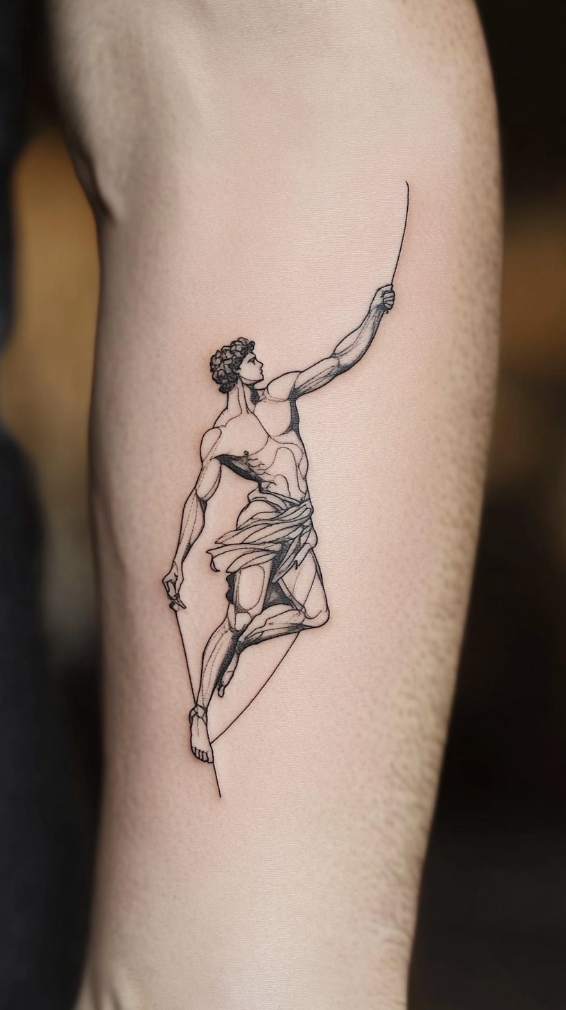Minimalist Greek God Silhouettes