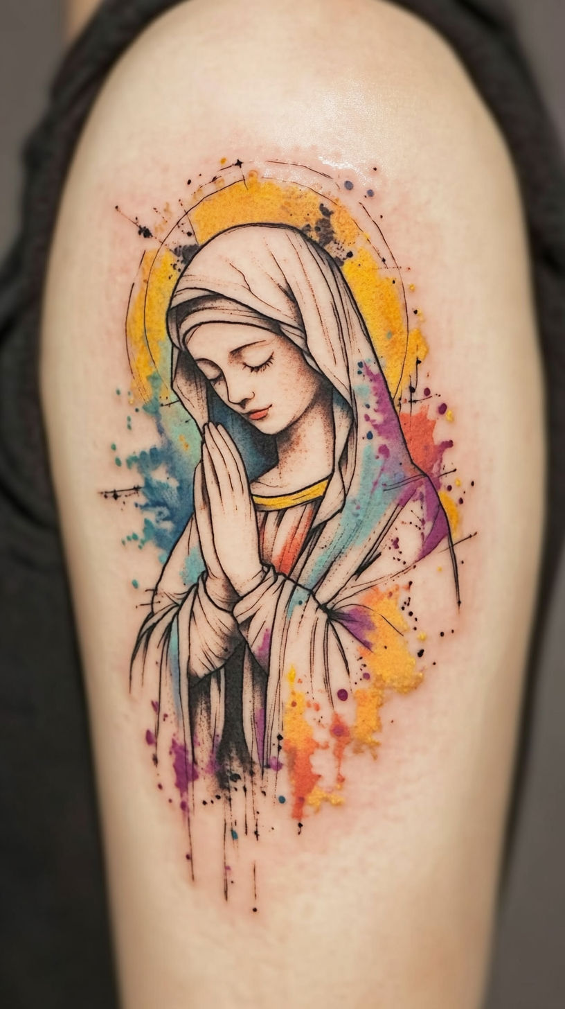 Modern Interpretations of Virgin Mary Tattoos