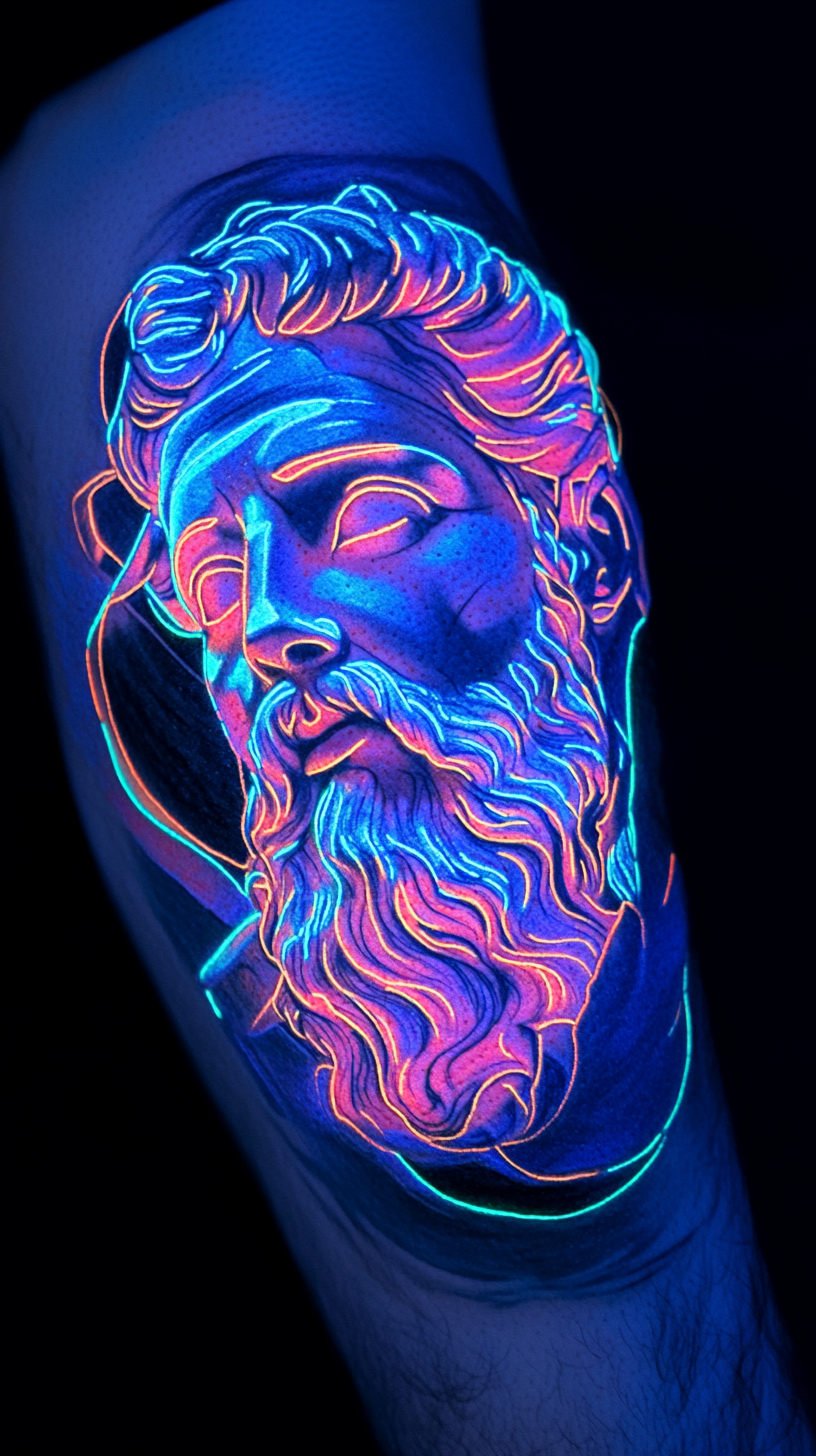 Neon-Inspired Greek Gods
