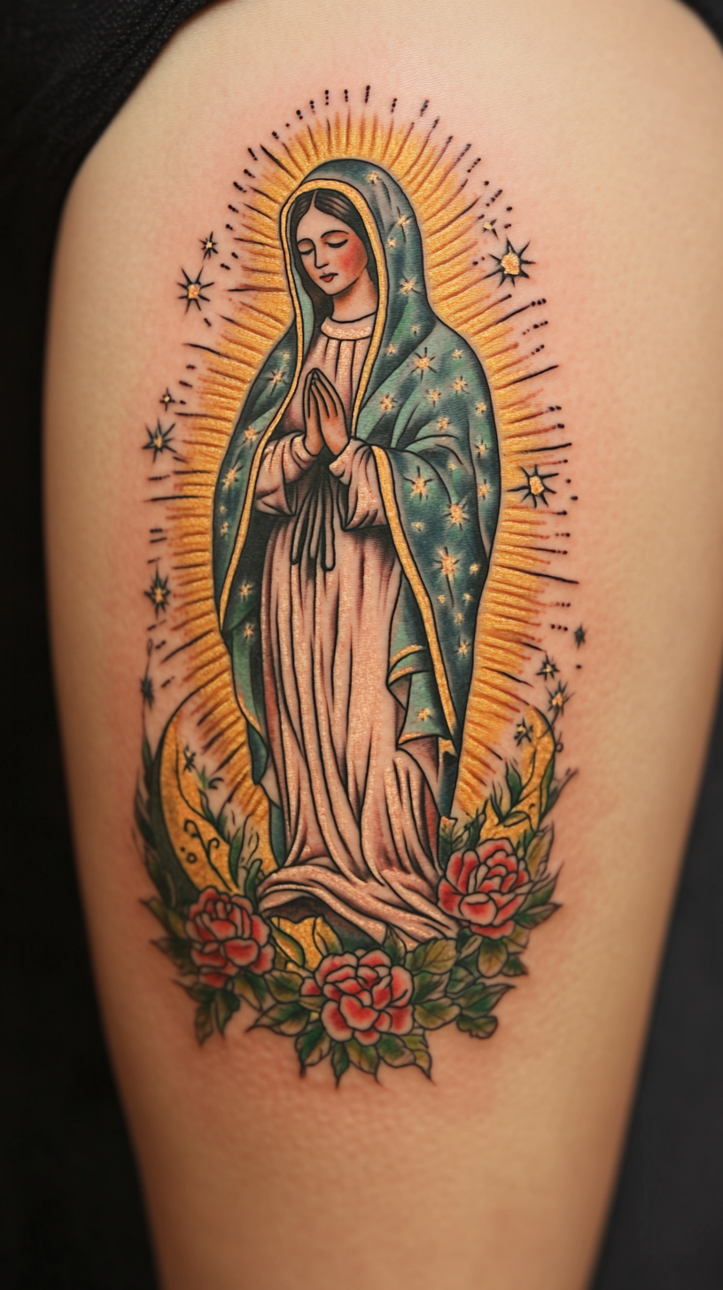 Our Lady of Guadalupe Tattoo Design