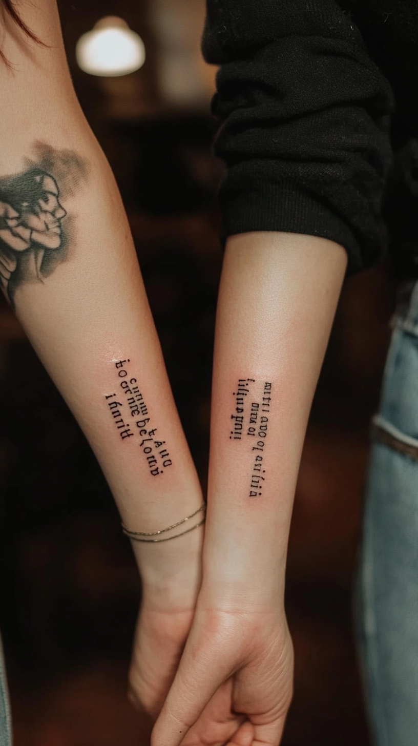 Quote or Phrase Split Between Friends