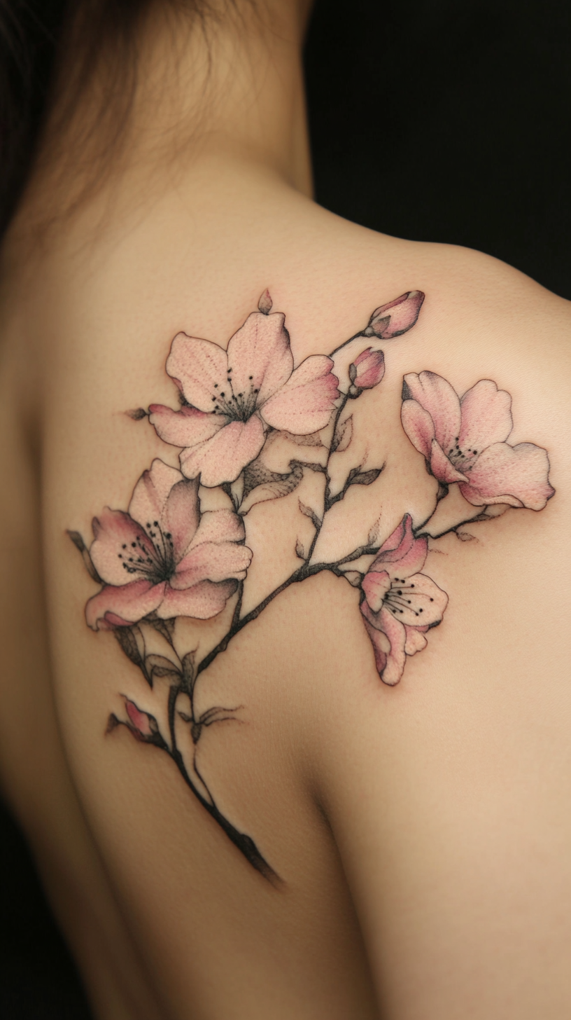 Shoulder Korean Florals