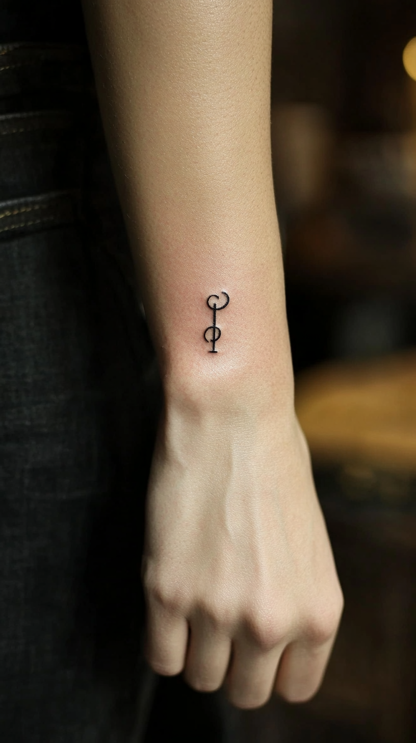 Small Greek Tattoos for Wrists and Ankles