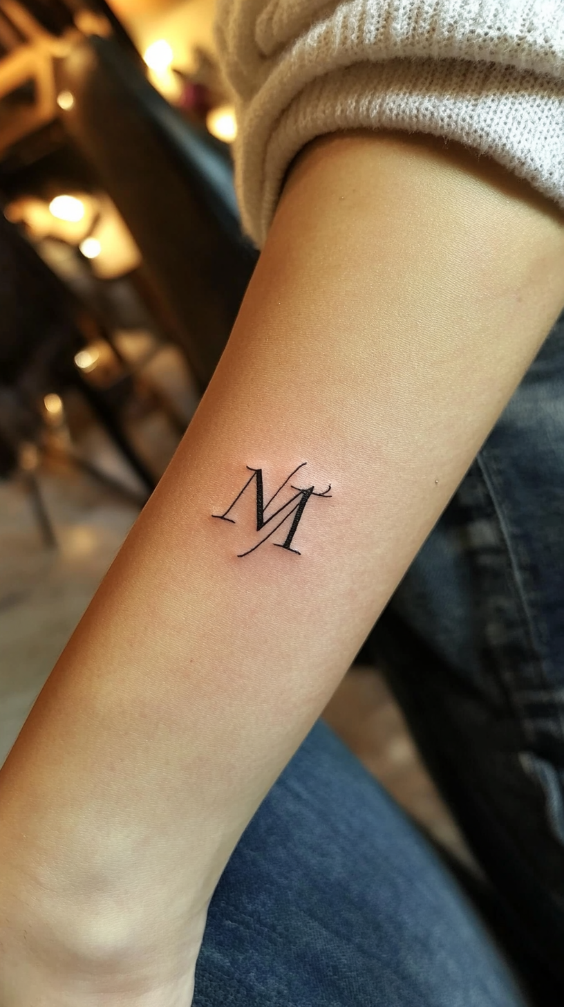 Tiny Initial Tattoos