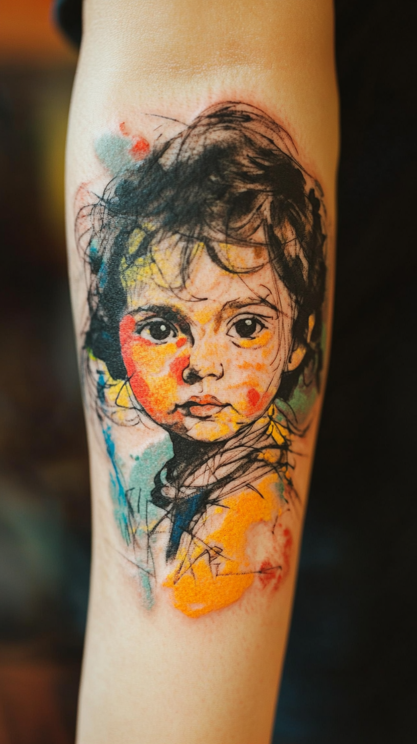 Child's First Drawing or Artwork