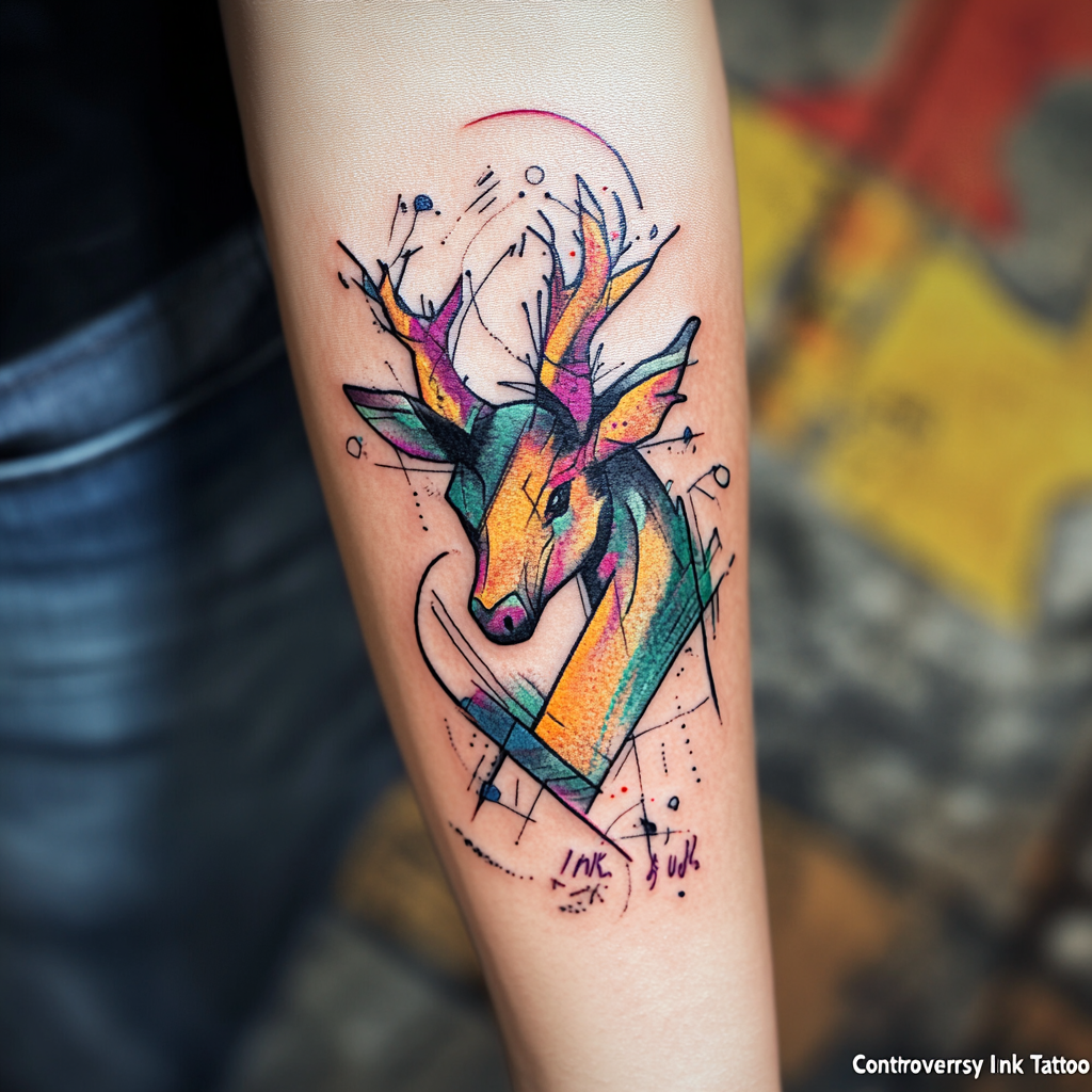 Abstract zodiac tattoos