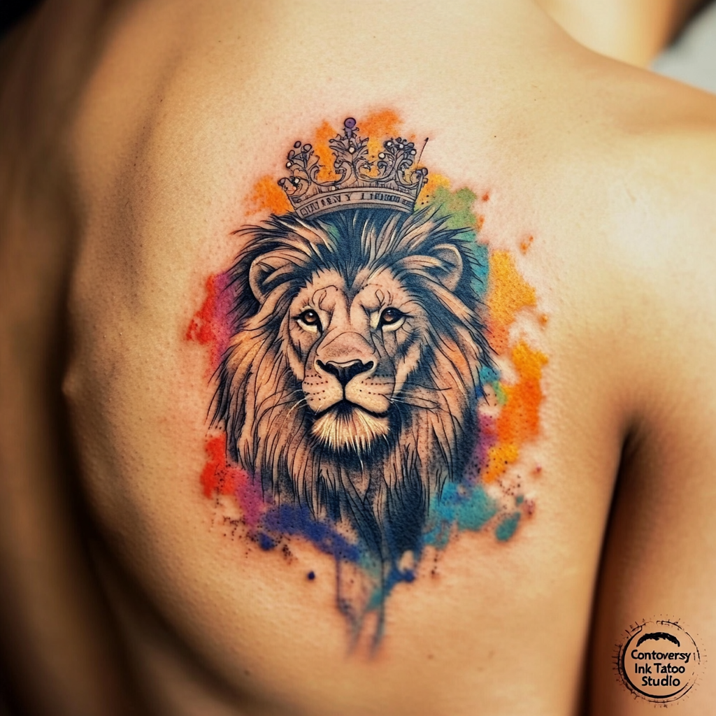 Leo zodiac sign tattoos