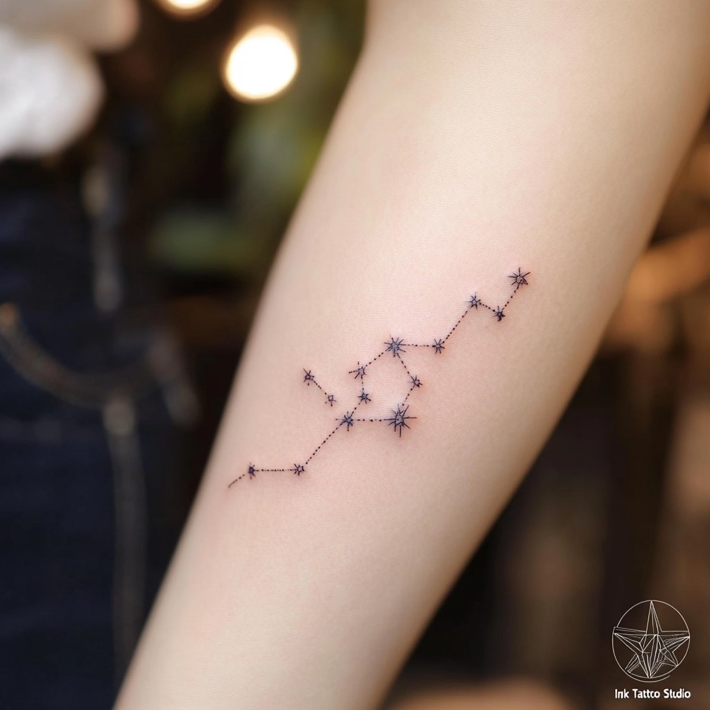 Minimalist zodiac tattoos