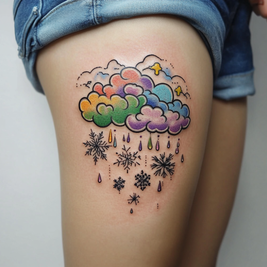 Weather pattern tattoos