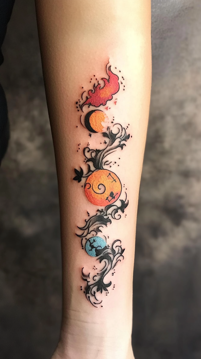 Mixed Zodiac Element Symbols
