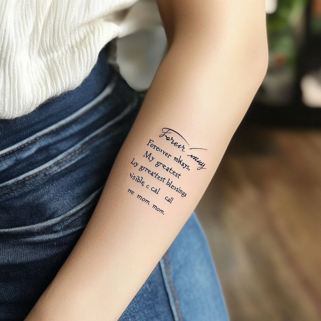 Minimalist Typography for Motherhood Mantras