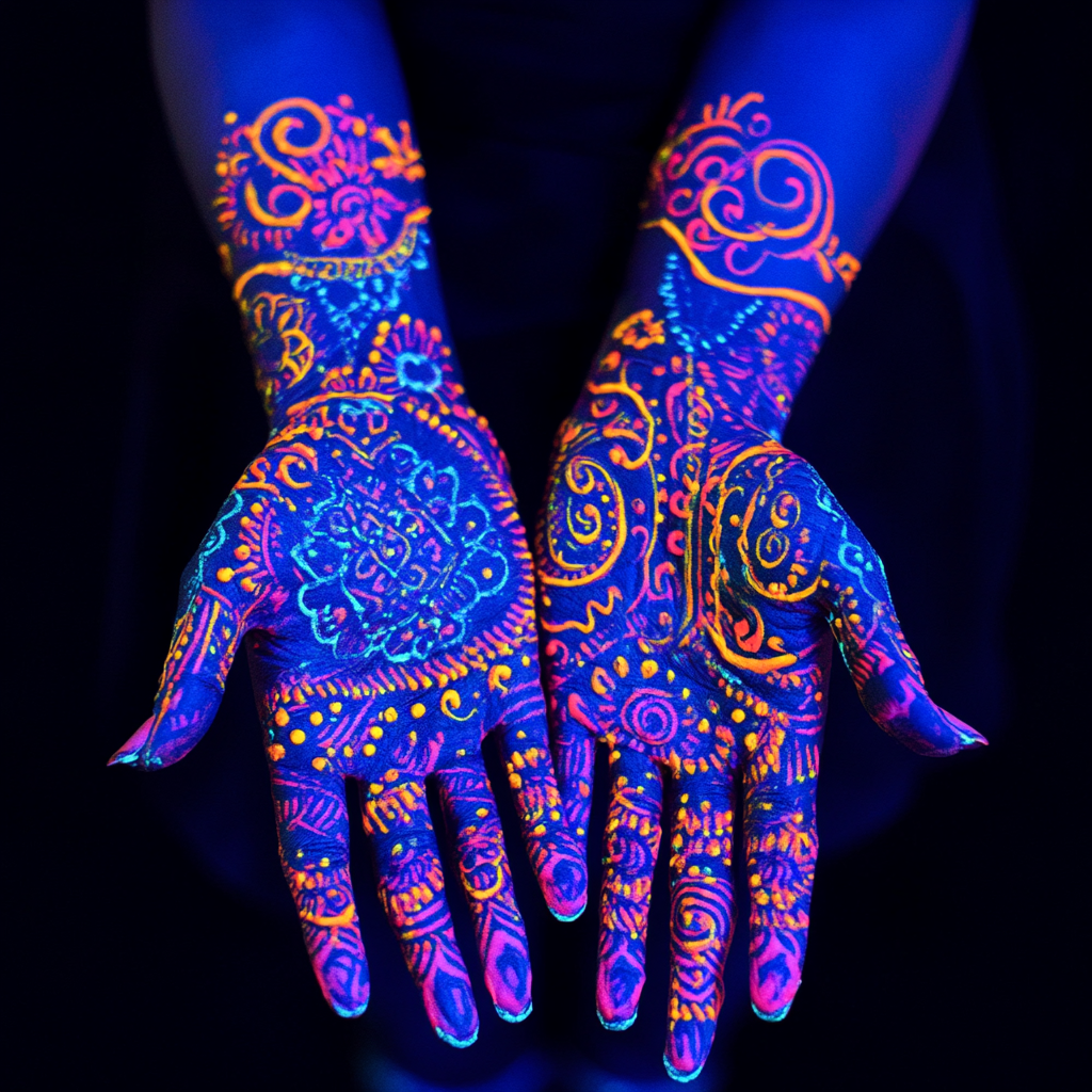 Neon and UV-Reactive Henna