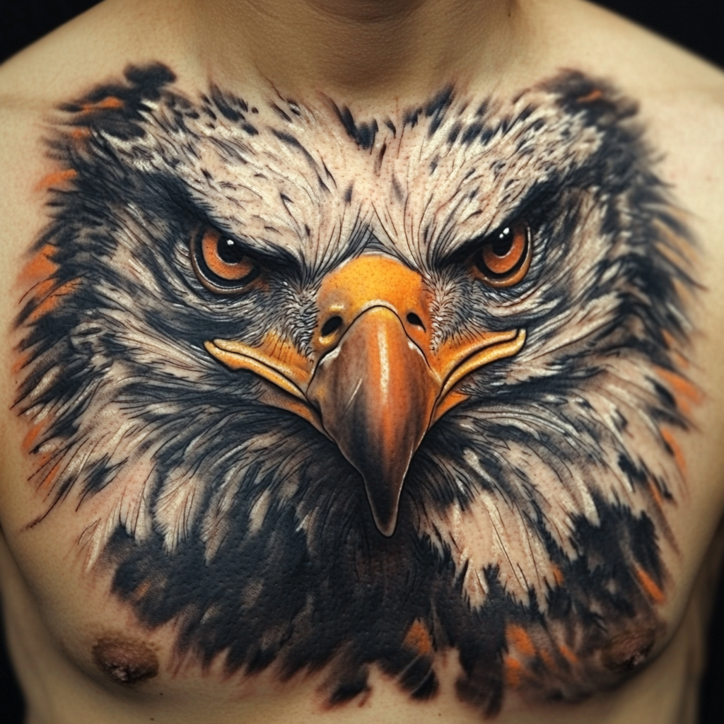 Realistic eagle tattoos