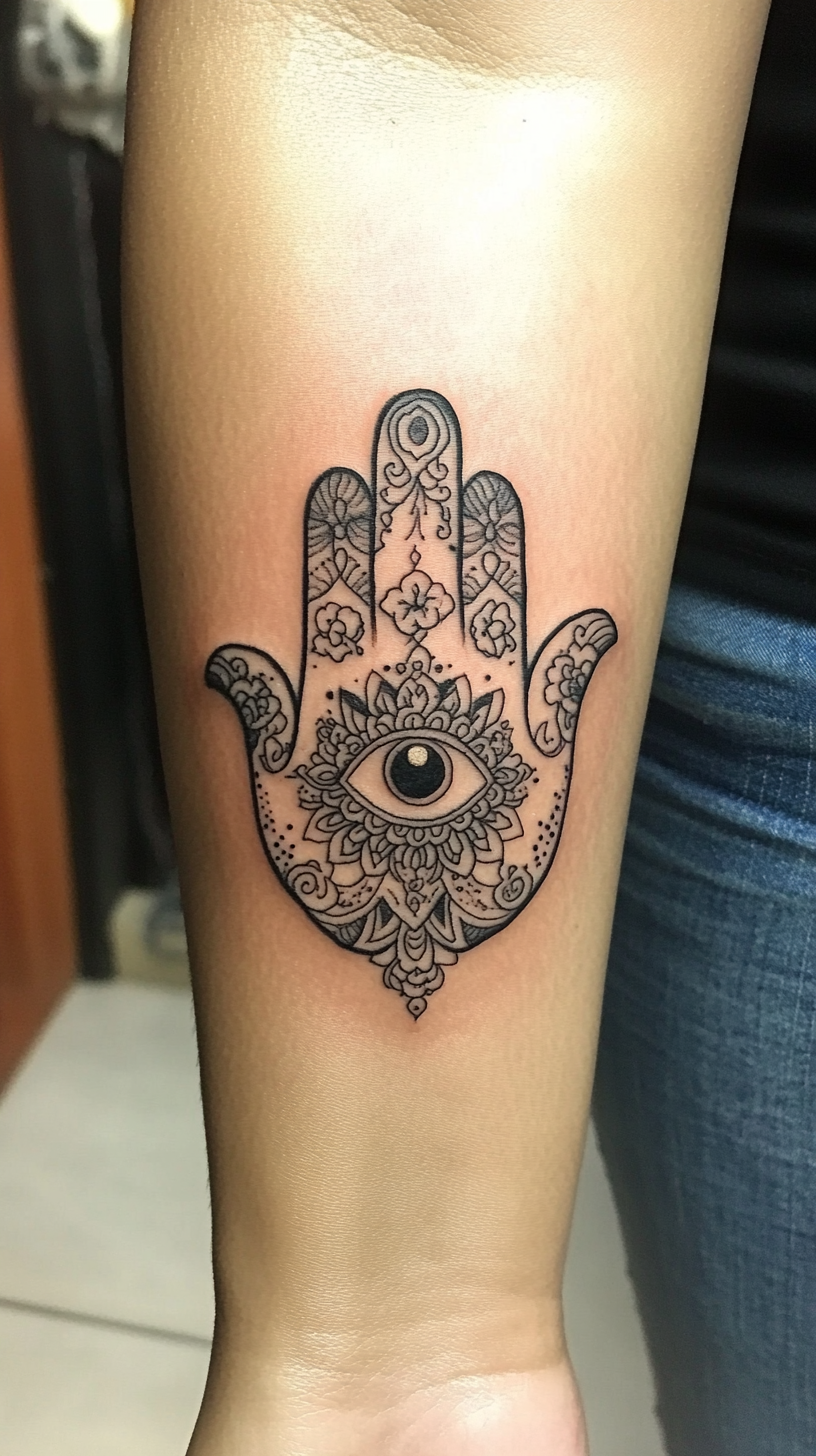 Hamsa Hand Tattoo