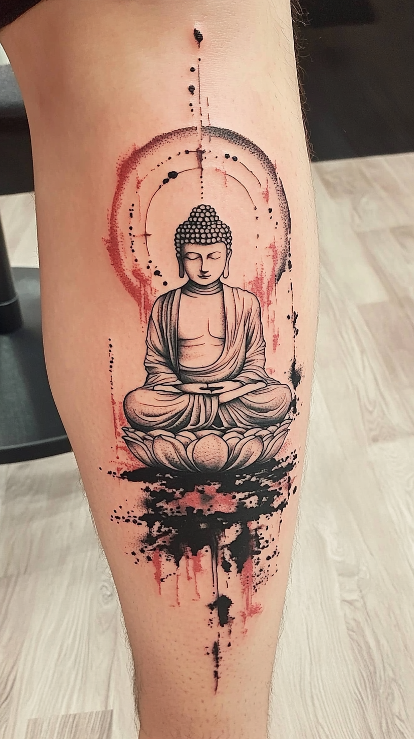 Buddha Silhouette Tattoo