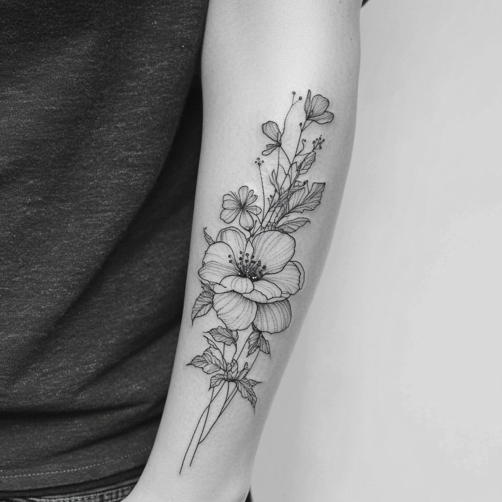 Line Work Tattoos