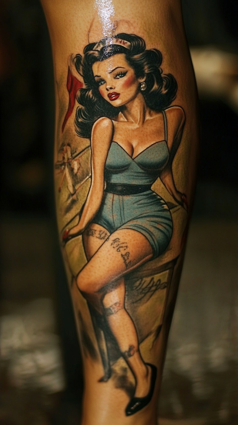 Pin-up girl tattoos