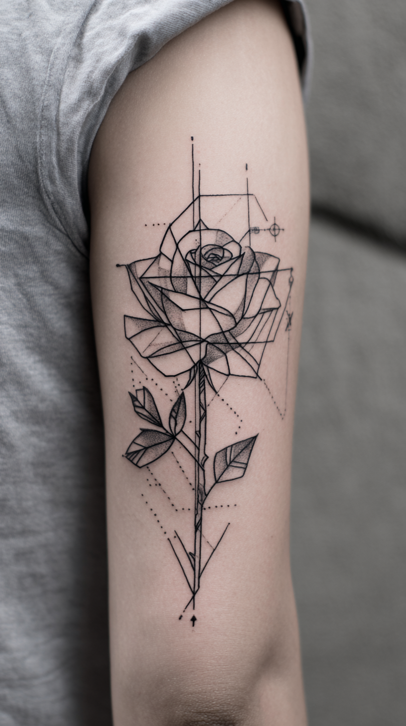Geometric Rose Patterns